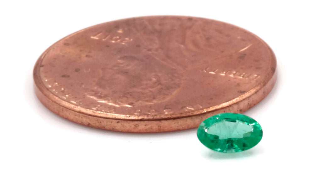 Emerald Oval 5x3mm-Emerald-Planet Gemstones