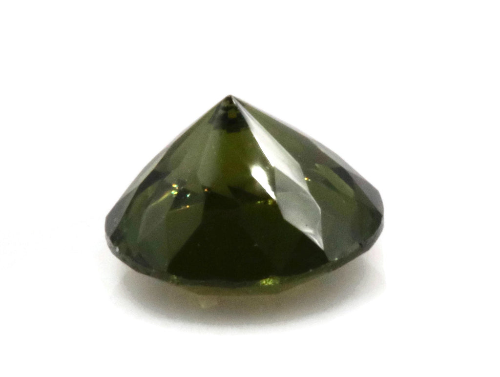 Natural Green Zircon Gemstone Faceted Green Zircon Loose Stone December Birthstone Genuine Green Zircon Stone Zircon Round 1 pc 0.70ct 5mm-Planet Gemstones