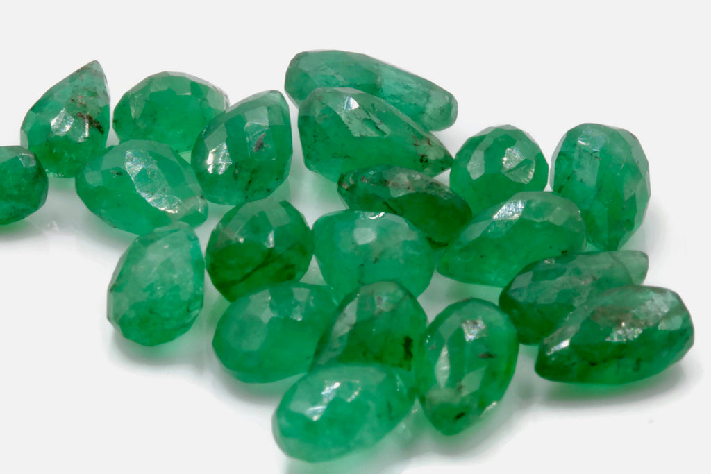 Natural Emerald Necklace Green Emerald Necklace Emerald Beads Green Gemstone beads Emerald stone beads emerald gemstone beads 1.6ct 6-10mm-Emerald-Planet Gemstones