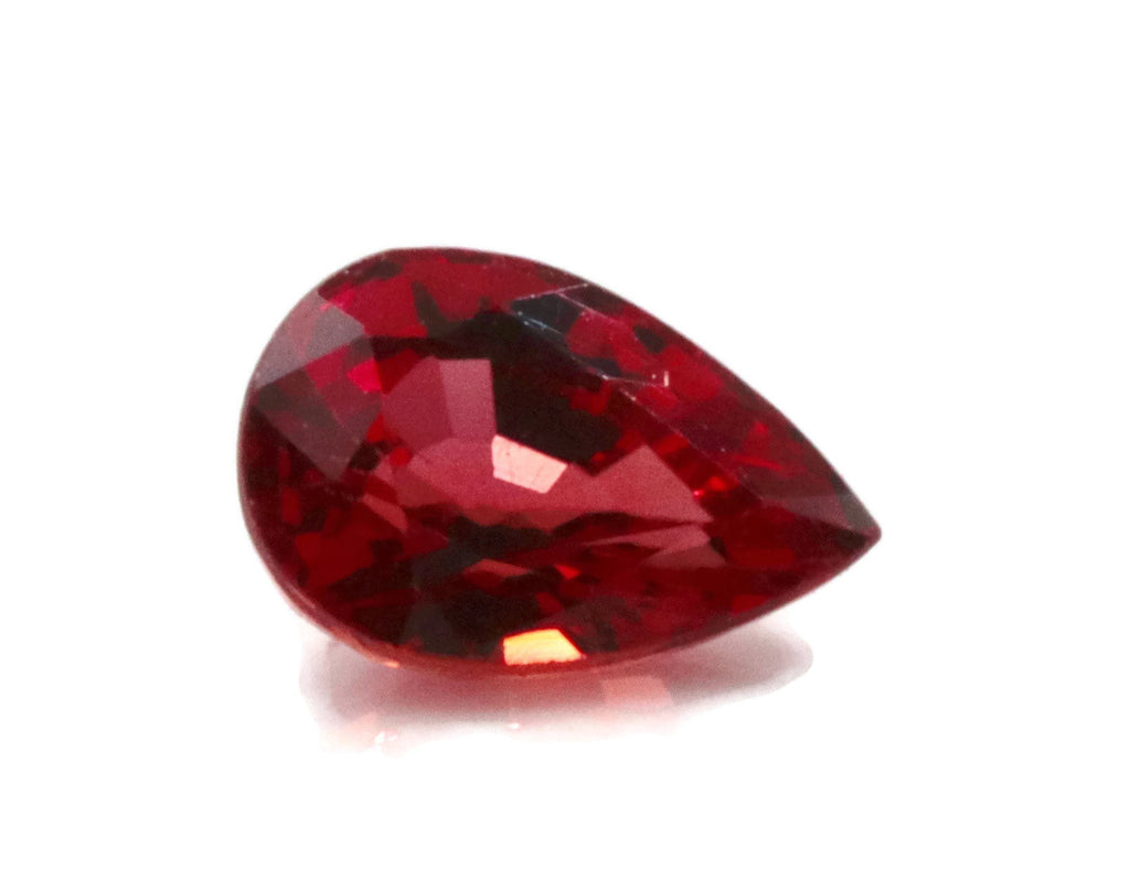Natural Sapphire Sapphire Gemstone Faceted Sapphire Loose Stone loose sapphire Birthstone Sapphire Red Sapphire Pear shaped 0.45ct 6x4mm-Planet Gemstones