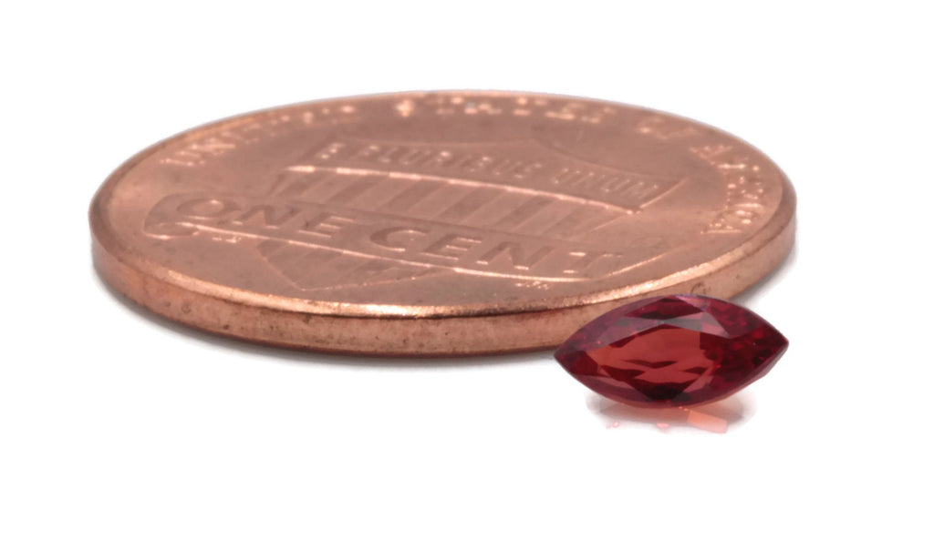 Natural Sapphire Sapphire Gemstone Faceted Sapphire Loose Stone loose sapphire Birthstone Sapphire Red Sapphire marquise shaped 0.30ct 6x3mm-Planet Gemstones