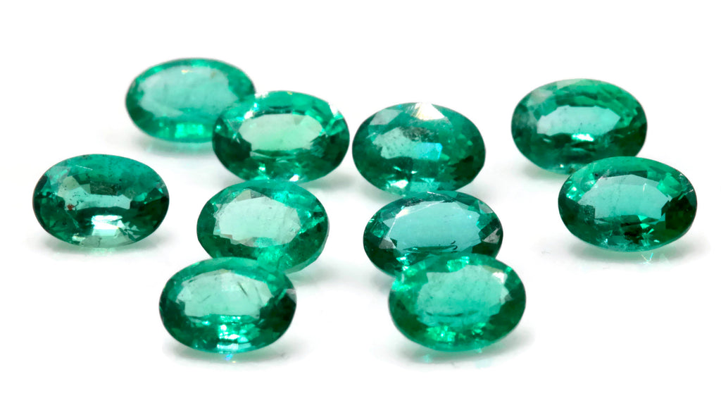 Natural Emerald May Birthstone Panjshir Emerald Oval Emerald Diy Jewelry Supplies 0.75ct 7x5mm Emerald Oval Emerald Green-Emerald-Planet Gemstones