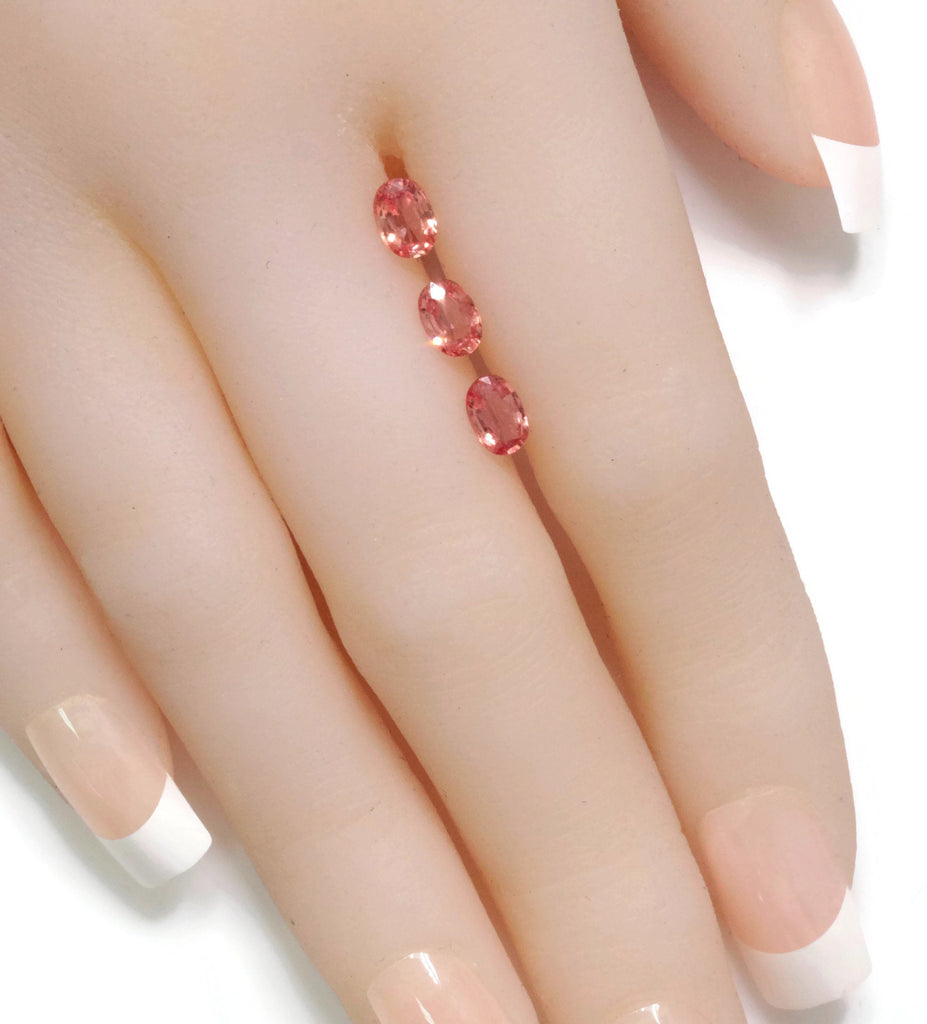 Padparadscha sapphire 6x4mm-Planet Gemstones