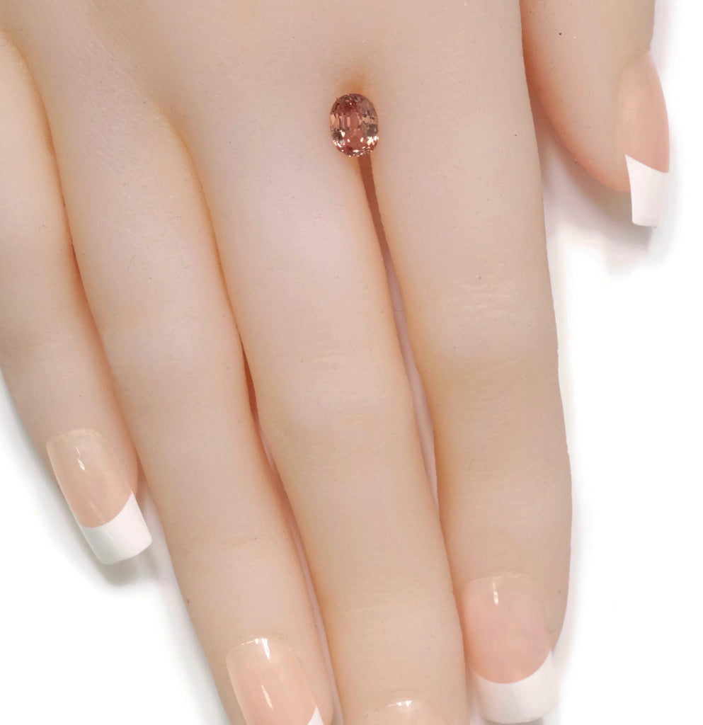 Padparadscha sapphire 7x5mm-Planet Gemstones