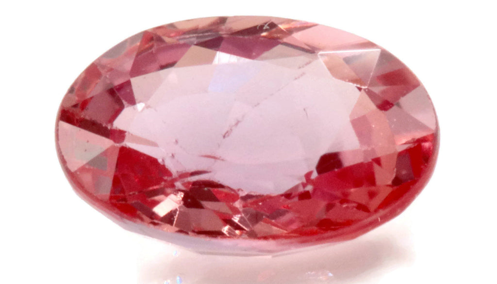 Natural Padparadscha sapphire 6x4mm 0.44ct Sapphire Gemstone Genuine Sapphire for Sapphire Jewelry September Birthstone wedding gemstone-Planet Gemstones