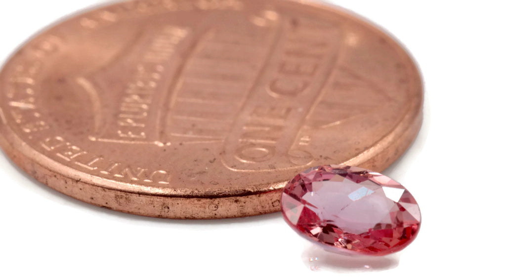 Natural Padparadscha sapphire 6x4mm 0.44ct Sapphire Gemstone Genuine Sapphire for Sapphire Jewelry September Birthstone wedding gemstone-Planet Gemstones