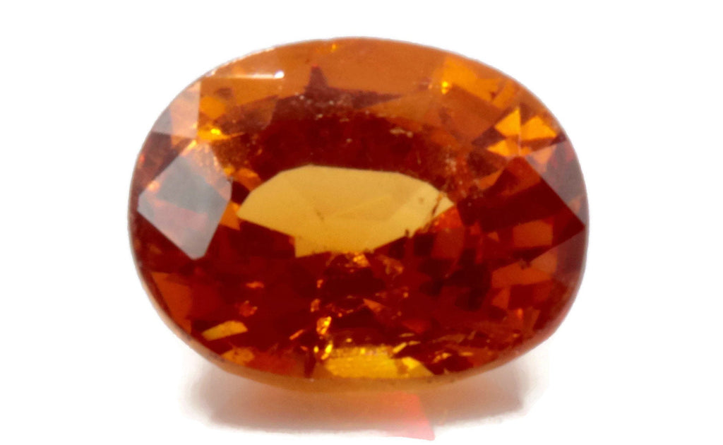 Spessartite | Natural Spessartite Garnet |Spessartite Garnet | Orange Garnet |January Gemstone | SPESSARTINE GARNET 5.5x6.5mm 1.35ct-Planet Gemstones
