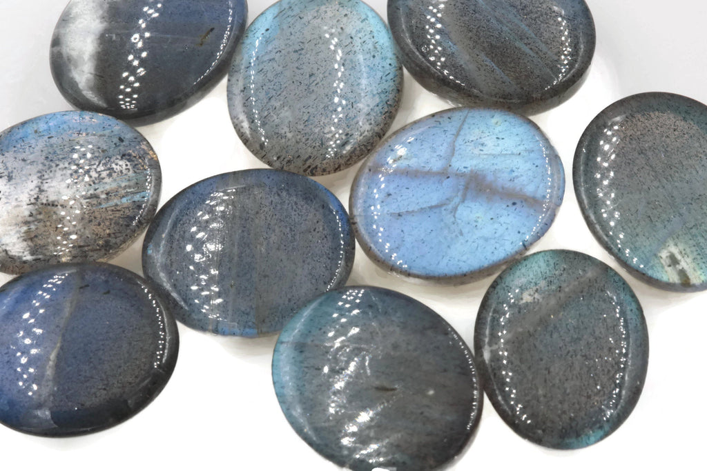 Natural Labradorite Gemstone Genuine Labradorite Blue labradorite Labradorite Cabochon Labradorite Stone DIY Jewelry 11x9mm-Planet Gemstones