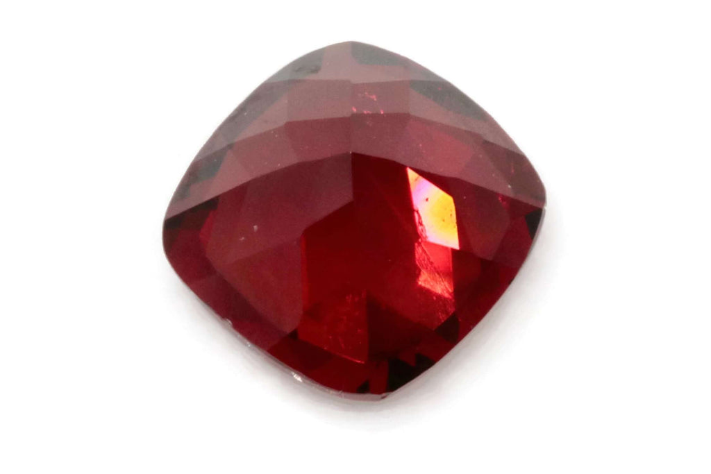 Garnet | Natural Garnet | January Birthstone | Faceted Garnet loose gemstone | Mozambique Garnet Cushion 7x7mm 1.80ct DIY Jewelry-Planet Gemstones