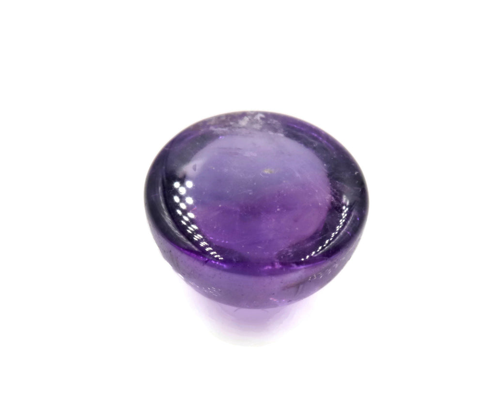 Natural amethyst gemstone amethyst cabochon loose stone genuine amethyst stone loose amethyst amethyst loose stone february stone 7mm 1.42ct-Planet Gemstones