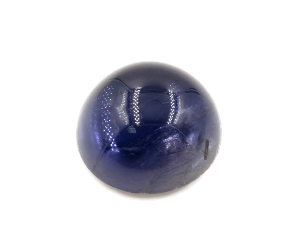 Natural Iolite Gemstone Cabochon Iolite Stone Iolite Loose Round Iolite Vettrigemsusa Round Cabochon IOLITE, 10mm, 5.32 ct-Planet Gemstones