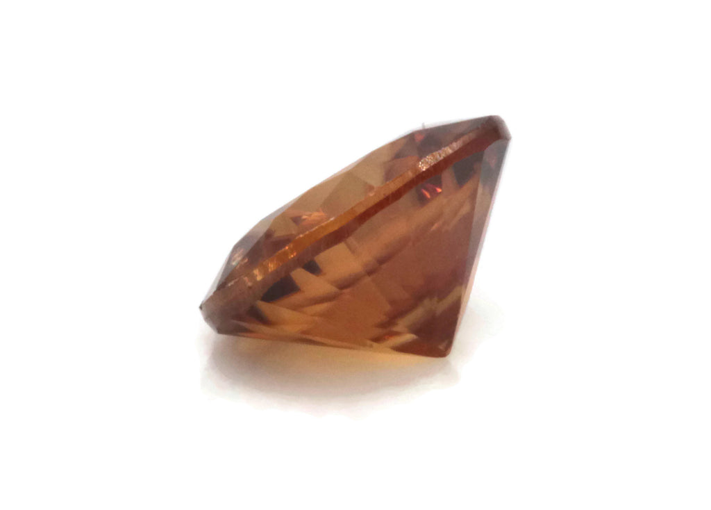 Champagne Zircon Round 6.5mm-Planet Gemstones