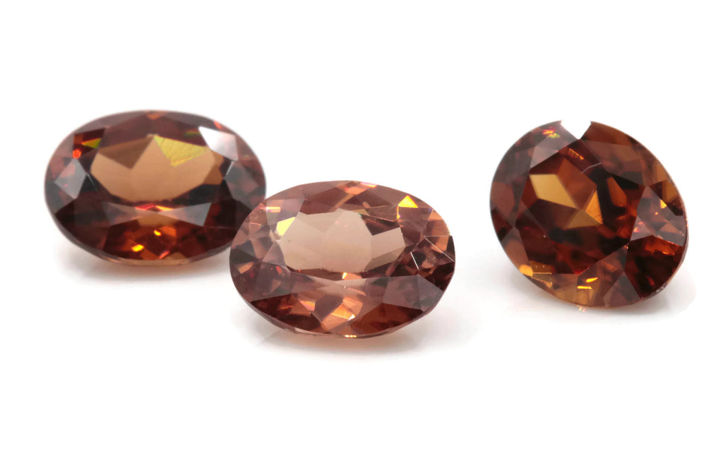 Champagne Zircon Oval 9x7mm-Planet Gemstones
