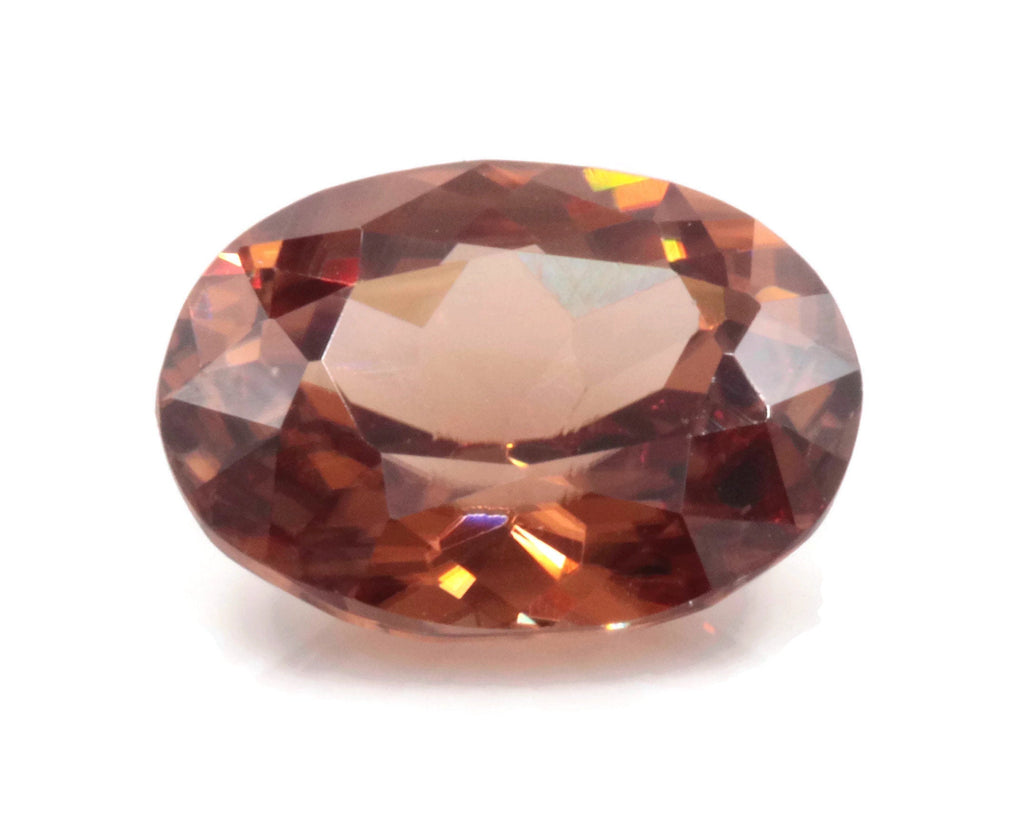 Champagne Zircon Oval 9x7mm-Planet Gemstones