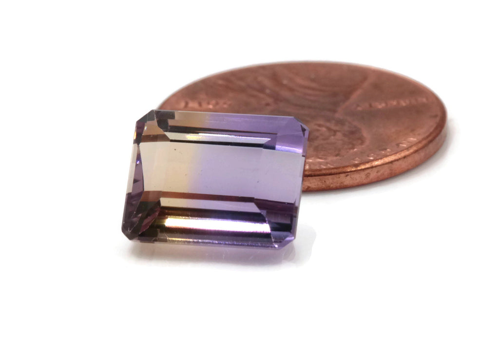 natural ametrine gemstone/top quality faceted ametrine loose stone/genuine ametrine for jewelry/ametrine gem stone 9x11mm-Planet Gemstones