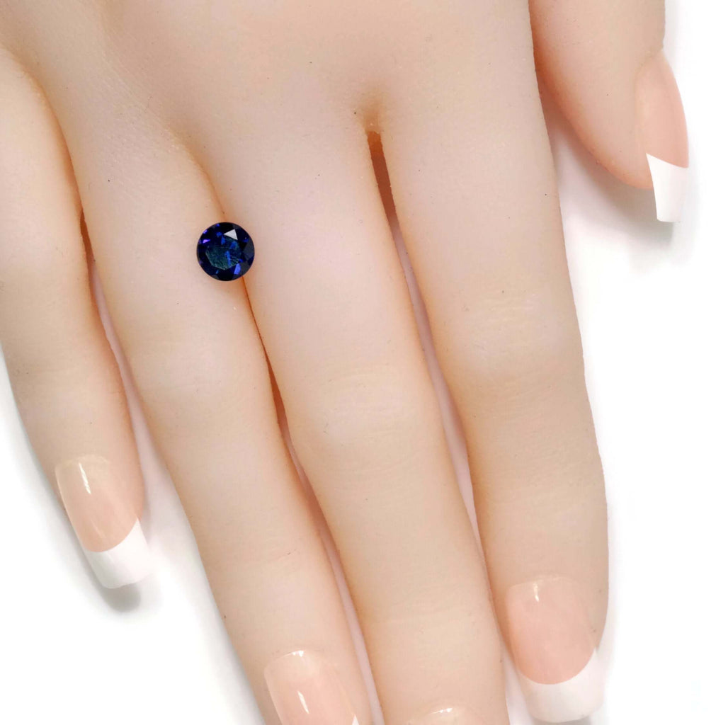 Blue Sapphire Variety 1.17ct 6mm Sapphire Gemstone Genuine Sapphire for Sapphire Jewelry loose sapphire Birthstone wedding gemstone-Planet Gemstones