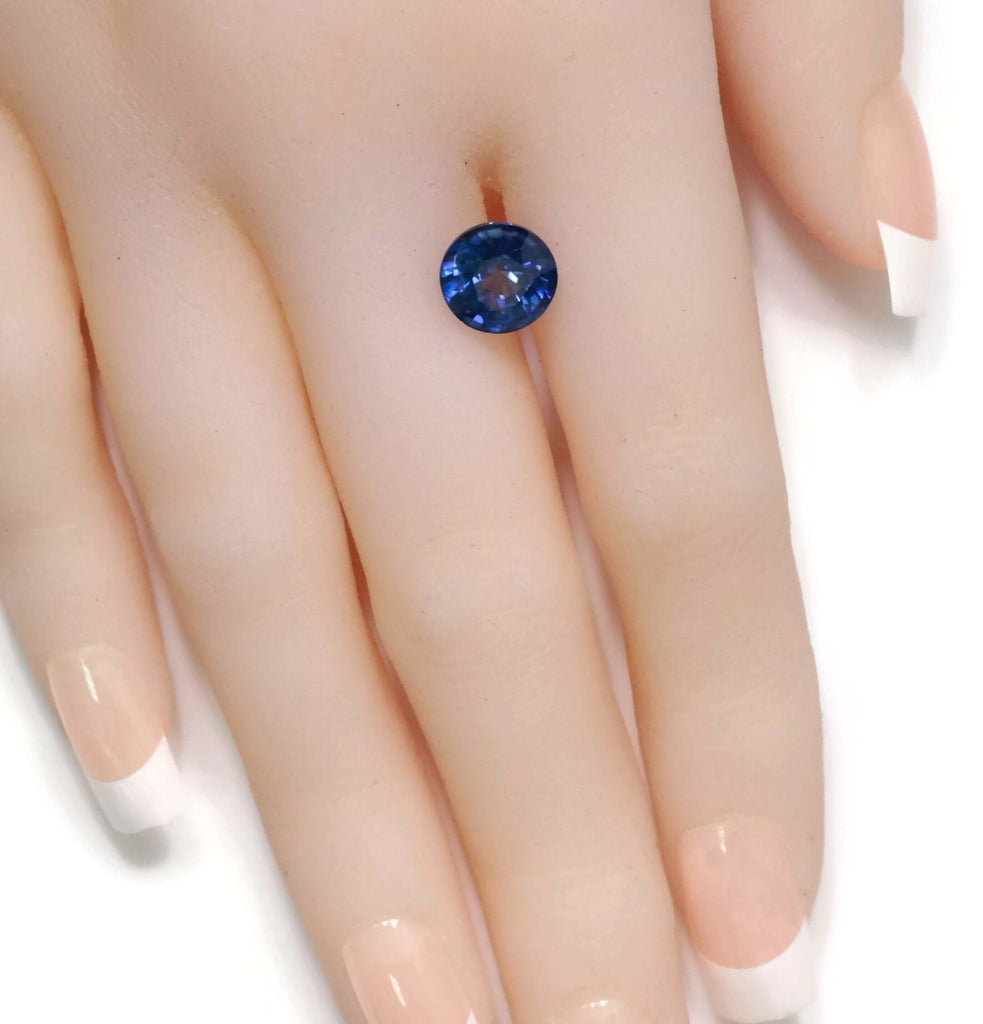 Blue Sapphire Variety 3.65ct 9mm Sapphire Gemstone Genuine Sapphire for Sapphire Jewelry loose sapphire Birthstone wedding gemstone-Planet Gemstones