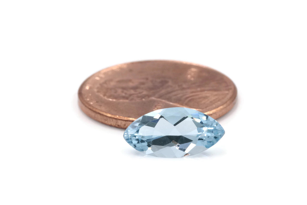 Natural Aquamarine 12x6mm-Aquamarine-Planet Gemstones