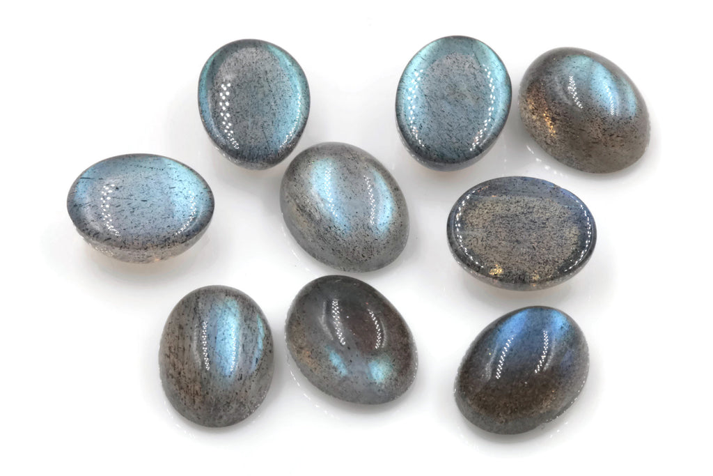 Natural Labradorite Gemstone Genuine Labradorite Blue labradorite Labradorite Cabochon Labradorite Stone DIY Jewelry 9x7mm, 1.80ct-Planet Gemstones