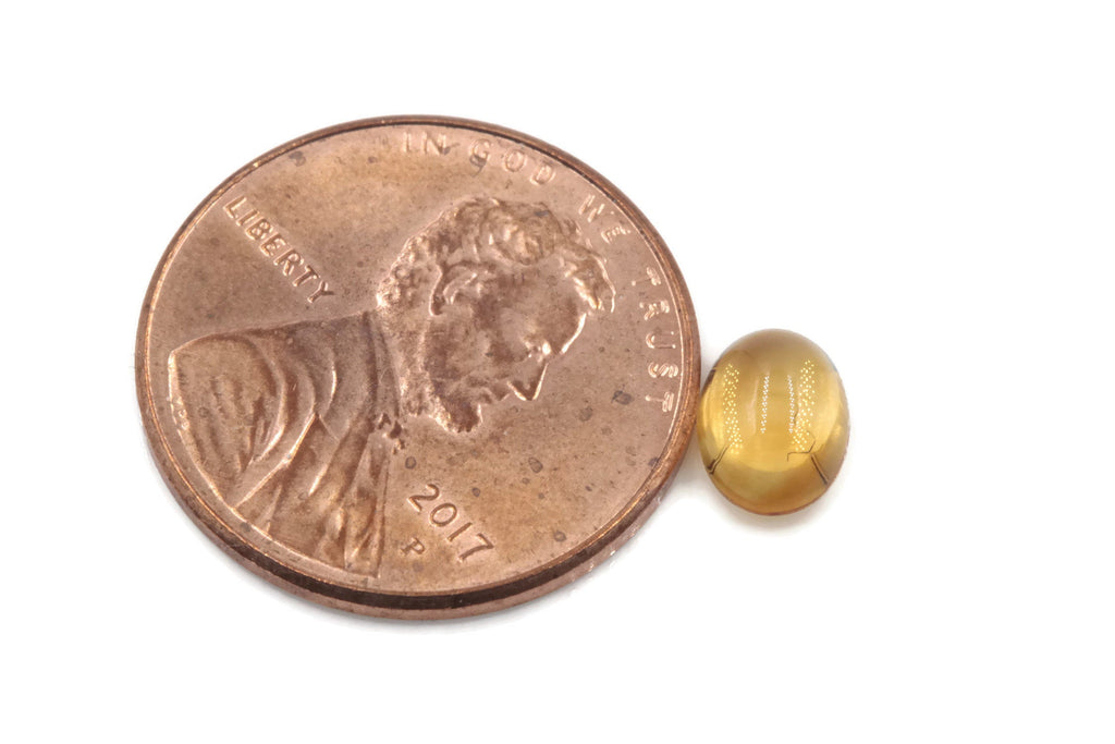 Natural Citrine Quartz Citrine Cabochon Citrine Loose Gemstone DIY Jewelry Supply November Birthstone Golden Citrine Quartz 7x5mm 0.75ct-Planet Gemstones