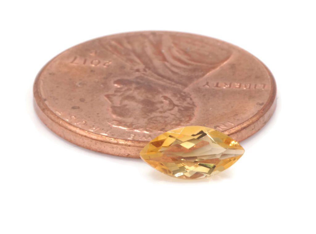 Natural Citrine Quartz Citrine Marquise shape Citrine Loose Gemstone November Birthstone DIY Jewelry Supply Golden Citrine 8x4mm 0.50ct-Planet Gemstones