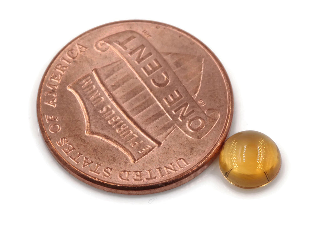 Citrine Cabochon 6mm-Planet Gemstones