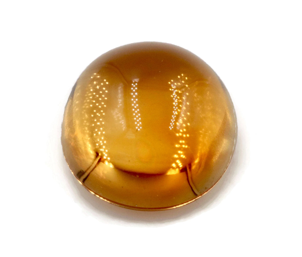 Natural Citrine Quartz Citrine Cabochon Citrine Loose Gemstone November Birthstone DIY Jewelry Supply Golden Citrine Quartz 1pc 7mm 1.50ct-Planet Gemstones