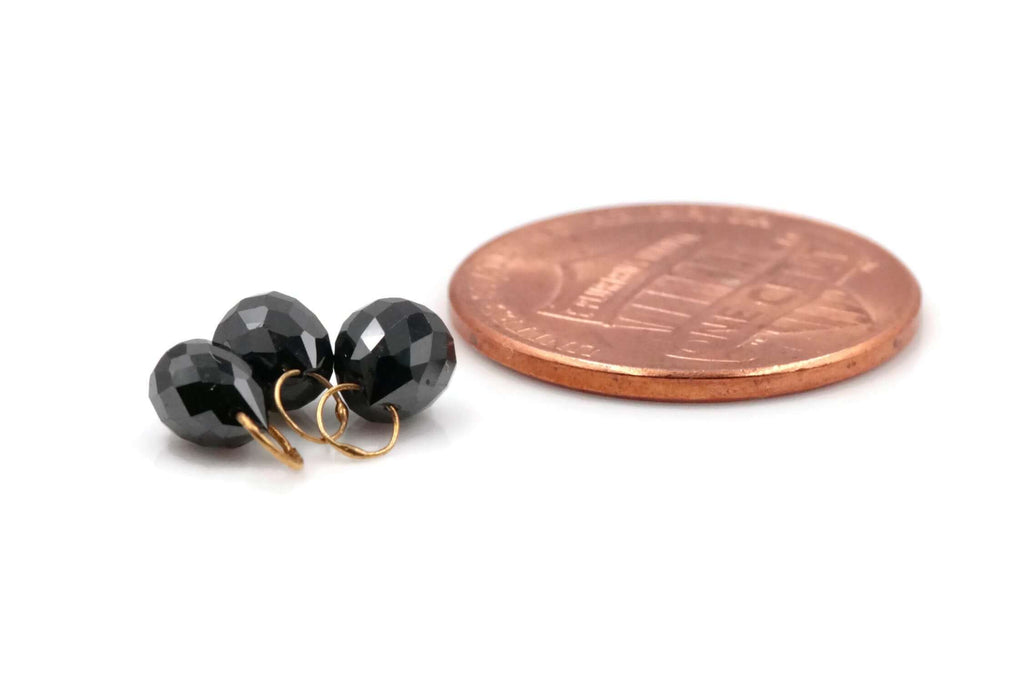 Black Diamond Briolette 4x6mm-Planet Gemstones