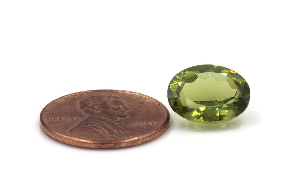 Peridot Natural Peridot Green Peridot Peridot Gemstone August Birthstone DIY Jewelry Supplies Peridot 1 Pc 5.07ct 10x12mm Gift for Her-Planet Gemstones