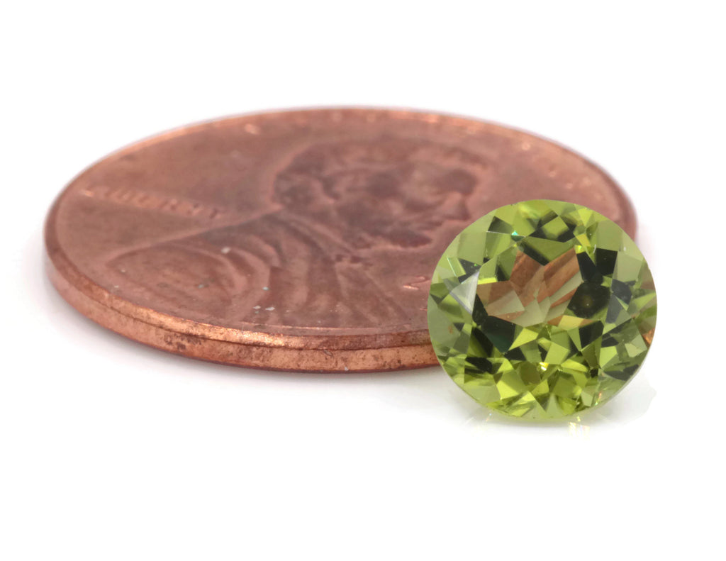 Peridot Natural Peridot Green Peridot Peridot Gemstone August Birthstone DIY Jewelry Supplies Peridot 1 Pc 1.51ct 7mm Gift for Her-Planet Gemstones
