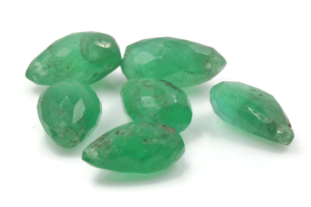 Genuine Emerald Beads Emerald Necklace Green gemstone Beads Emerald Gemstone Beads Green Jade Necklace Jade Bead Necklace 6-12mm-Emerald-Planet Gemstones