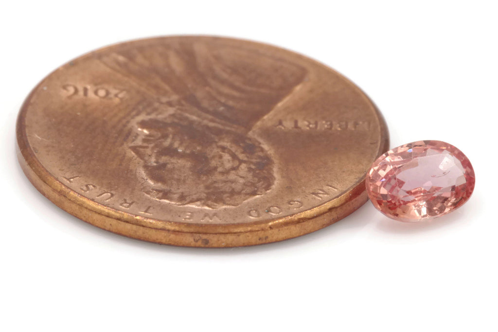 Padparadscha sapphire 6x4mm-Planet Gemstones