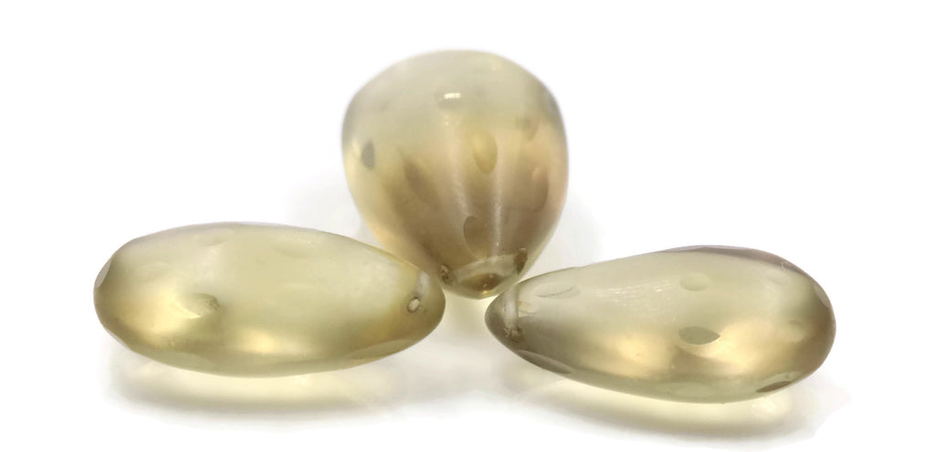 Natural Quartz Lemon Quartz Green Apple Quartz DIY Jewelry Supply Quartz Beads Quartz Champagne Quartz Apple Quartz Drops, 34.14 ct,-Planet Gemstones