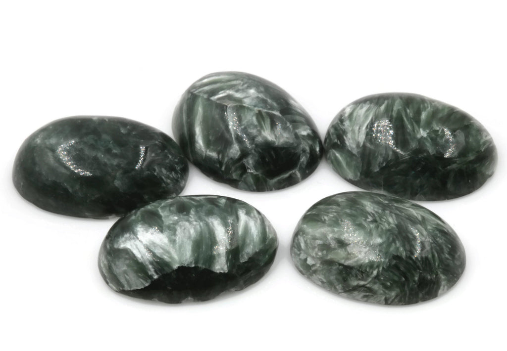 Seraphinite Oval 12x16mm-Planet Gemstones
