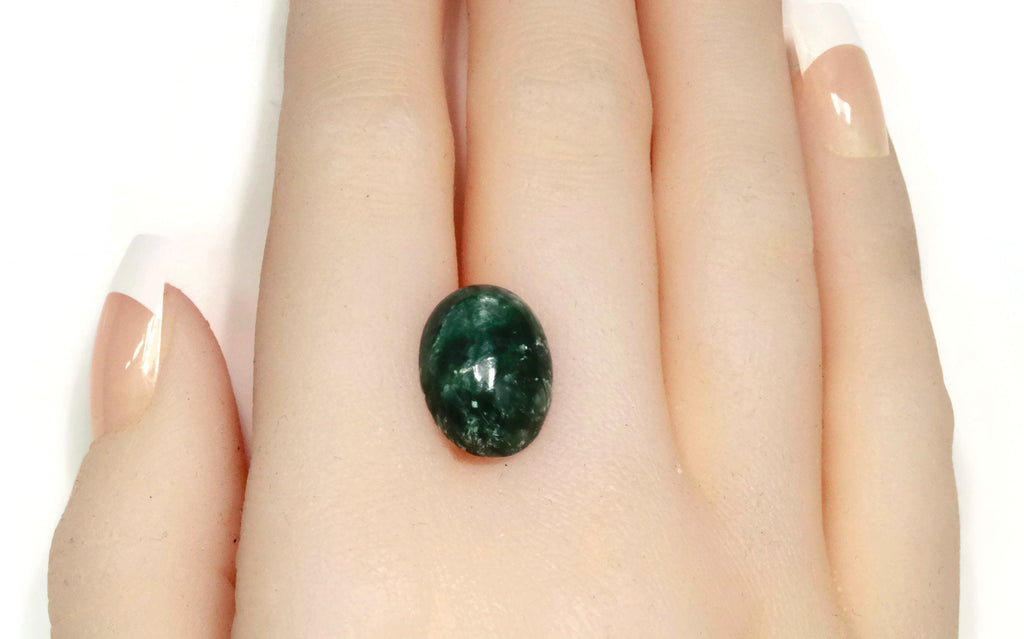 Seraphinite Oval 12x16mm-Planet Gemstones