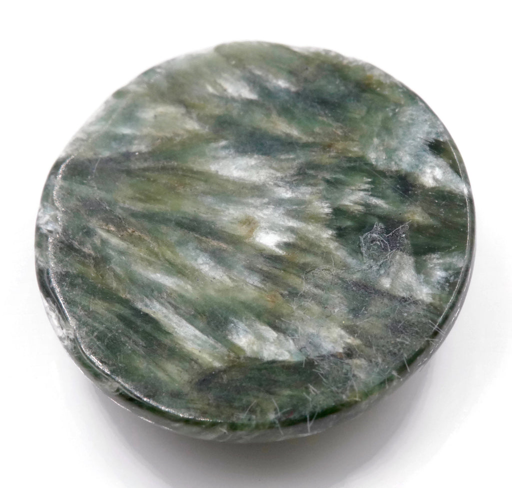 Seraphinite Round 20mm-Planet Gemstones