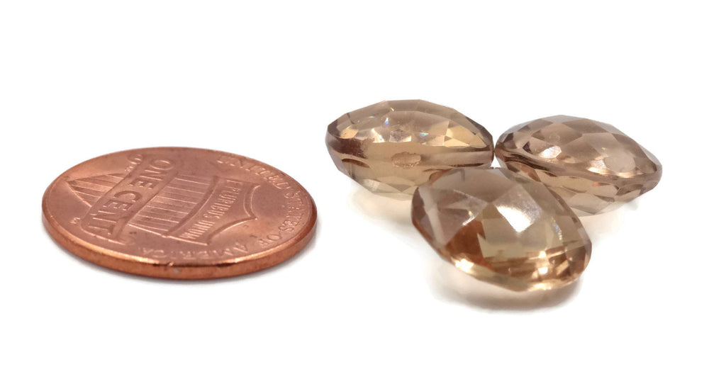 Smoky Quartz 11mm, 12mm-Planet Gemstones