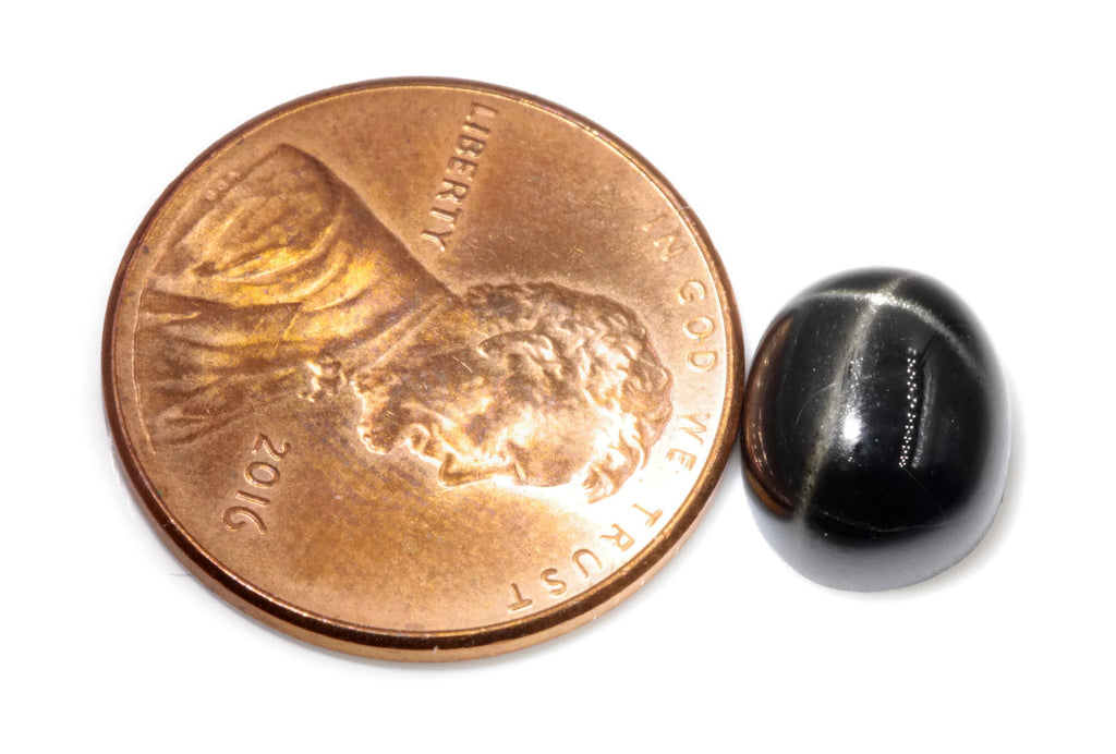 Natural Diopside Star Diopside Black Star Diopside DIY Jewelry Supplies Diopside September birthstone 10x12mm 6.2ct OV DIY Jewelry Supply-Planet Gemstones
