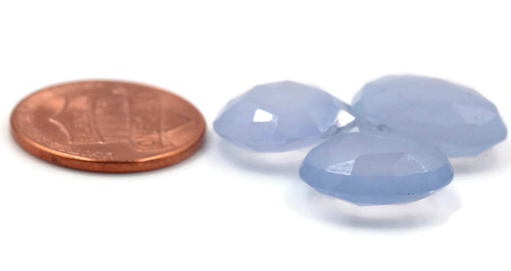 Blue Chalcedony 14mm,15mm-Planet Gemstones