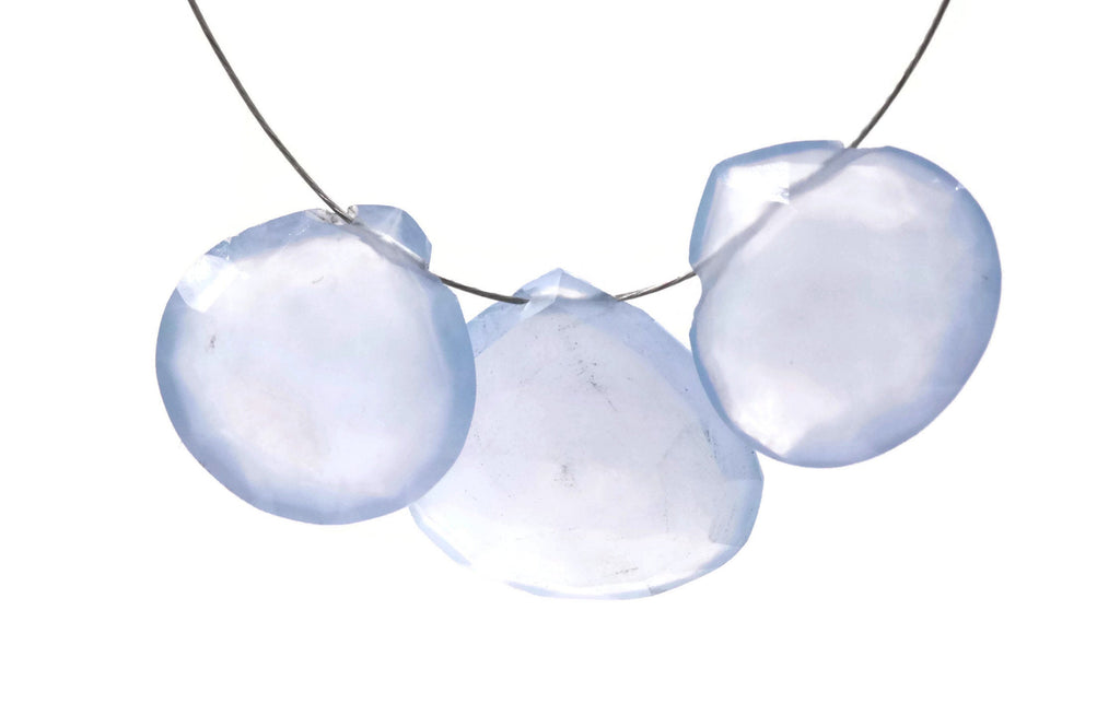 Blue Chalcedony 14mm,15mm-Planet Gemstones