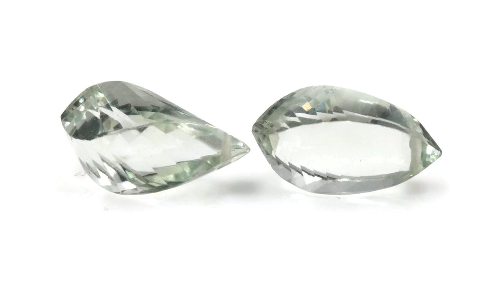 Prasiolite twisted shape 9cts-Planet Gemstones