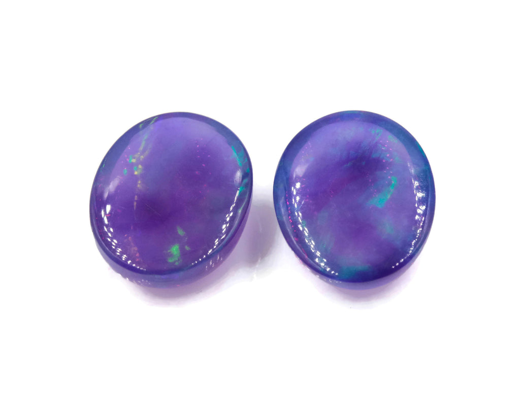 Natural Opal | Ethiopian Opal | Lavender Opal | Opal Stone | Rainbow Fire Opal | Ethiopian Opal Cabochon | Purple Opal | 10x8mm, 3.02ct-Planet Gemstones