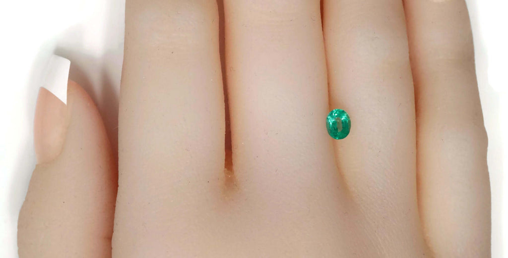 Emerald Natural Emerald May Birthstone Zambian Emerald Oval Emerald Gemstone Diy Jewelry Supplies Emerald Gemstone 0.34ct 5x4mm-Emerald-Planet Gemstones