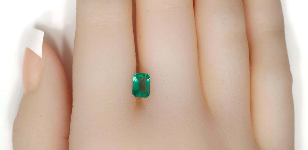Emerald Octagon 7x5mm-Emerald-Planet Gemstones