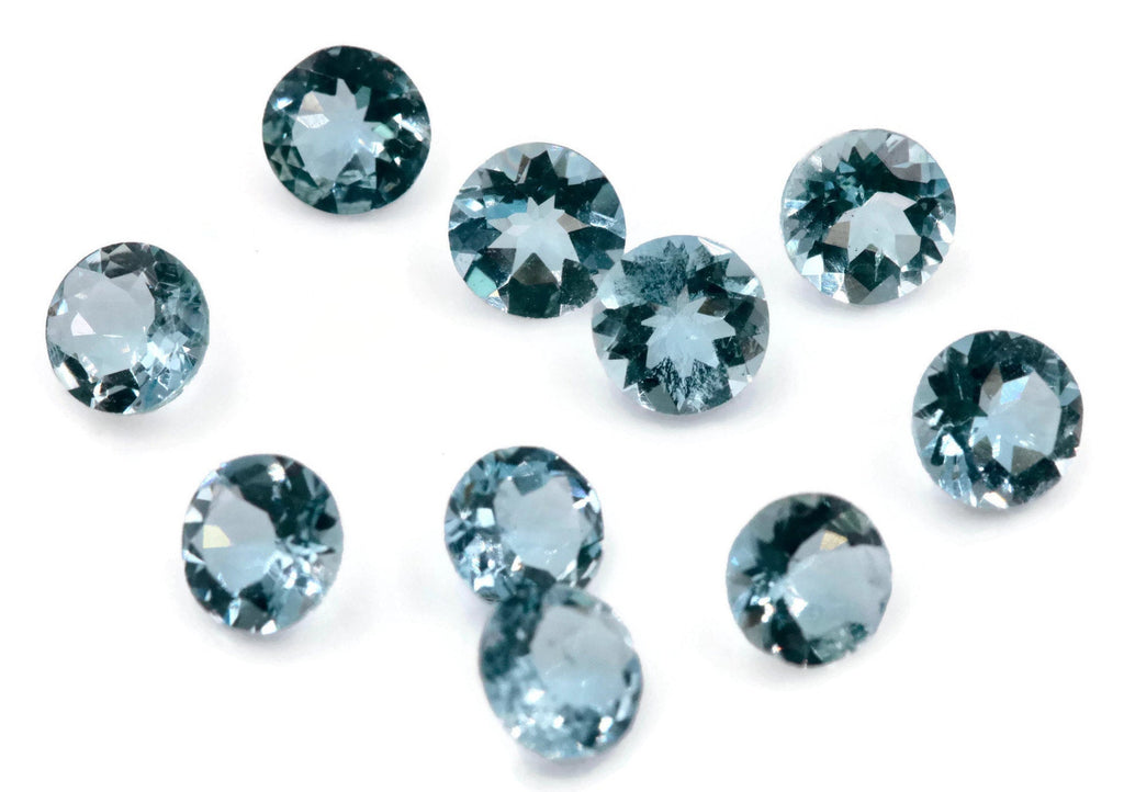 Natural Aquamarine 5mm 0.37 ct-Aquamarine-Planet Gemstones