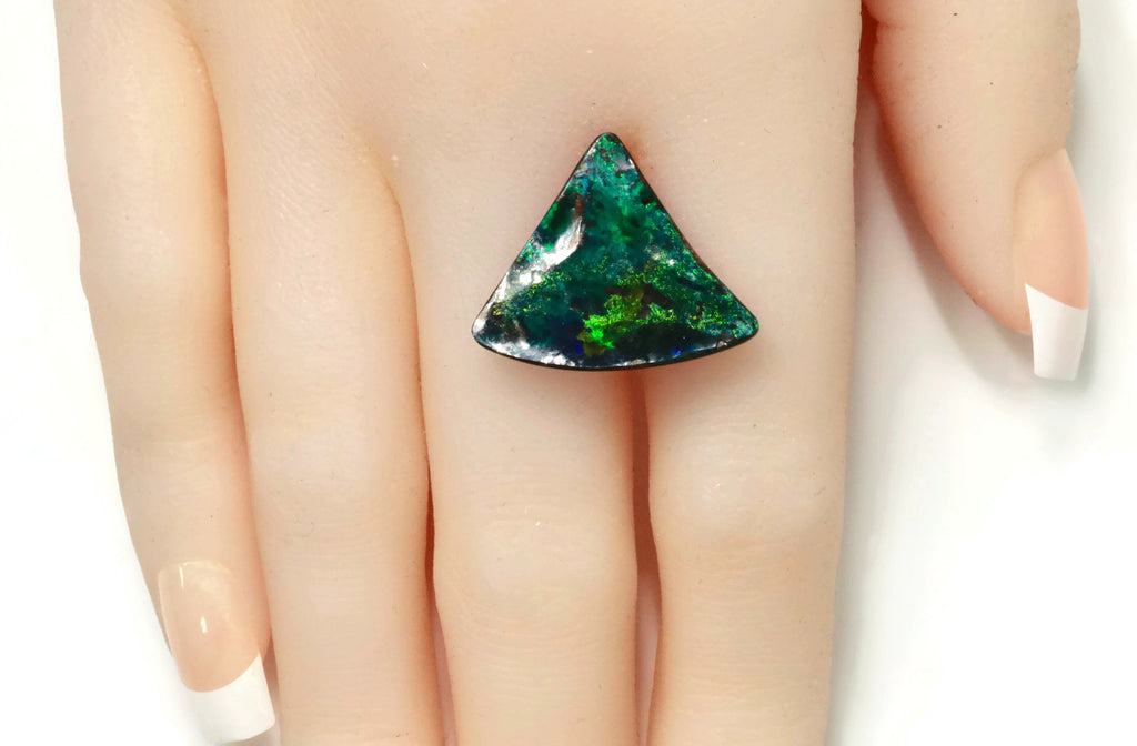 Natural Australian Boulder Opal Genuine Opal Stone Aussie Boulder Opal Stone 11ct DIY Jewelry Supplies-Planet Gemstones