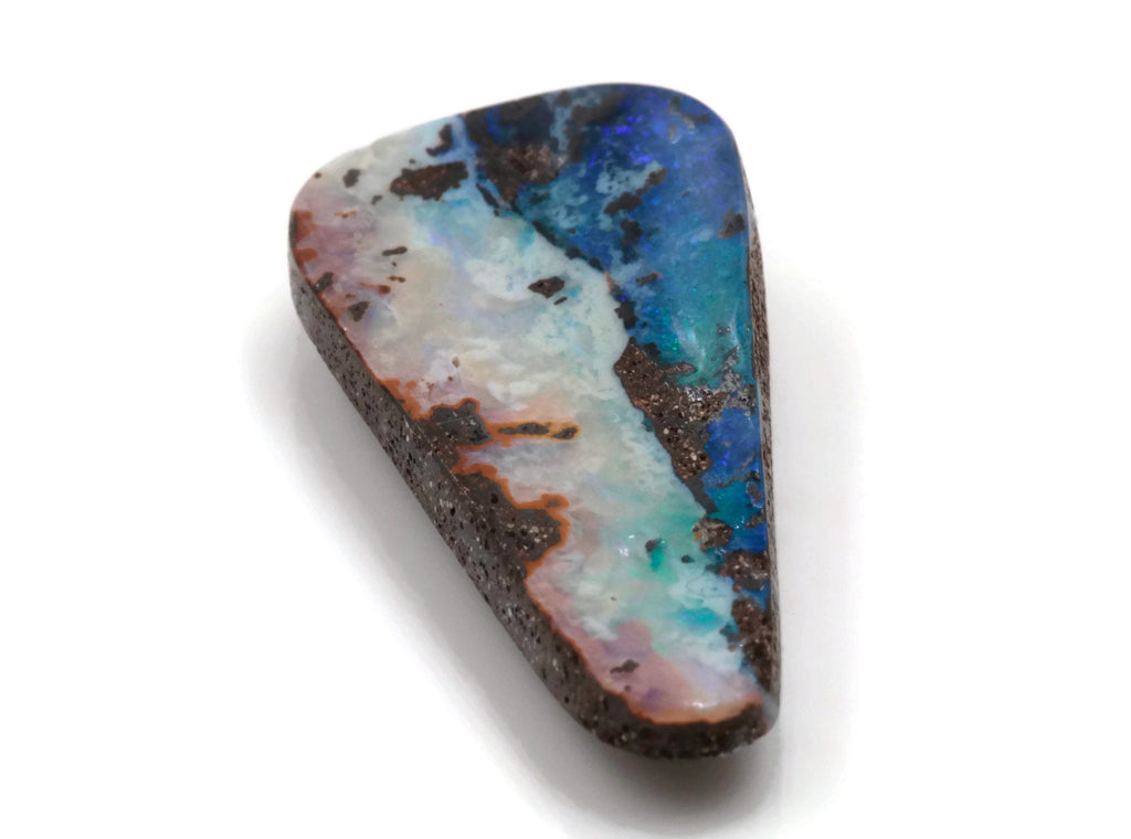 Natural Australian Boulder Opal Genuine Opal Stone Aussie Boulder Opal Stone 13ct, 26x15mm DIY Jewelry Supplies-Planet Gemstones
