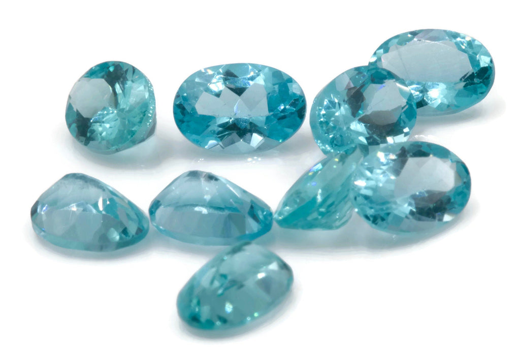 Natural Neon Apatite Gemstone Apatite faceted loose stone Genuine Apatite stone Natural Apatite oval Apatite stone apatite oval 7x5mm 0.80c-Planet Gemstones