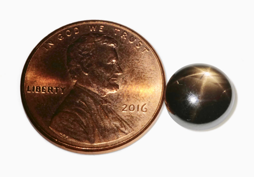 Natural Sapphire Star Sapphire Black Star Sapphire September Birthstone Golden Star Sapphire DIY Jewelry RD 4.3ct 9mm-Planet Gemstones