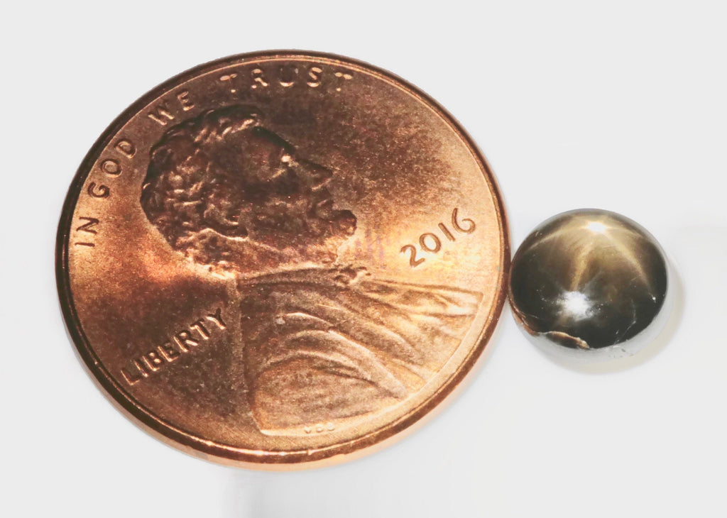 Natural Sapphire Star Sapphire Black Star Sapphire September Birthstone Golden Star Sapphire DIY Jewelry Supplies RD 2.20ct 7mm-Planet Gemstones